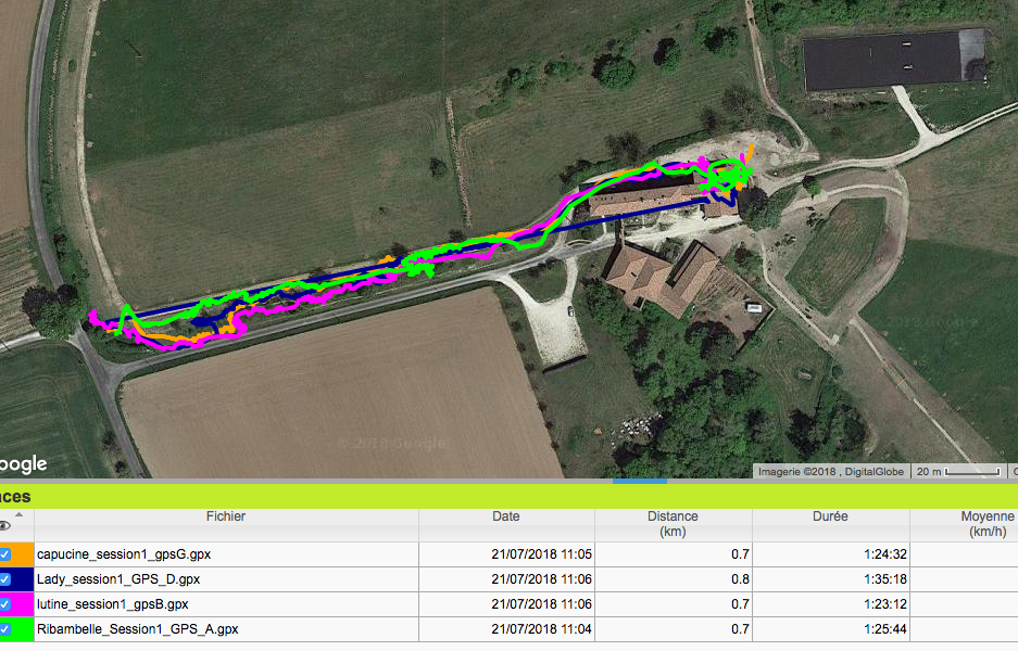 tracé GPS