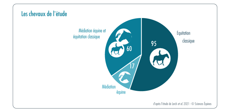 Figure 1. Répartition du nombre de chevaux selon l'activité dans laquelle ils sont utilisés habituellement.